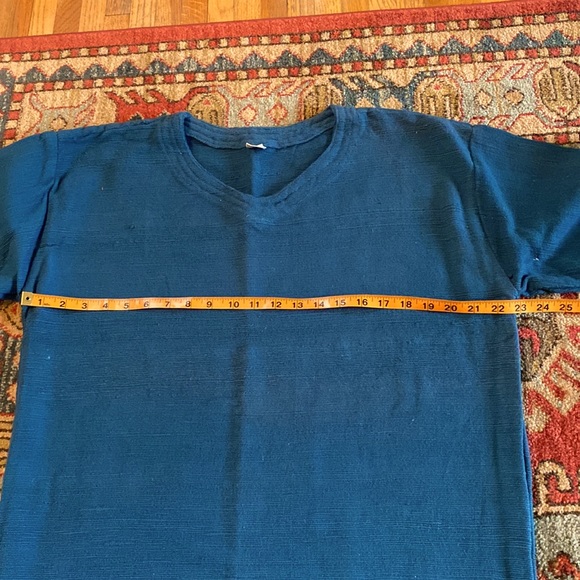 Teal Cotton Pullover Men’s Med/Large - Picture 4 of 5